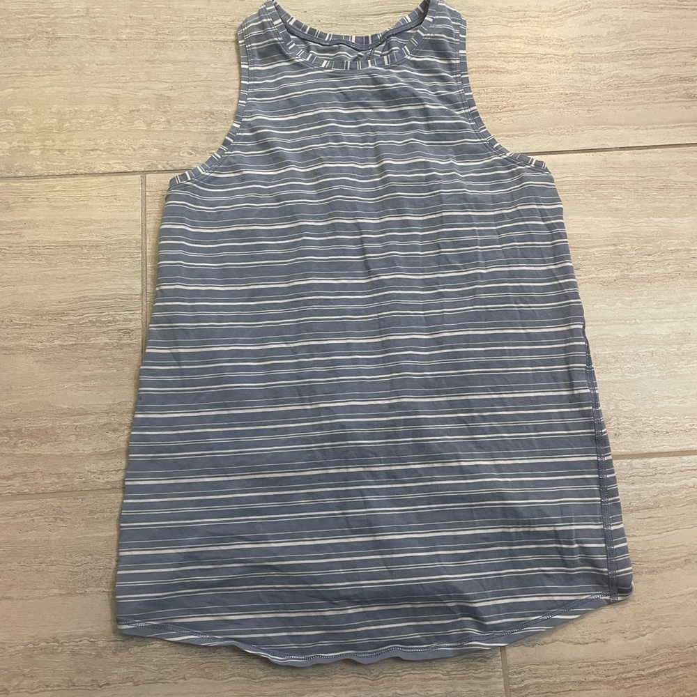 Lululemon twist tie striped tank top size 4